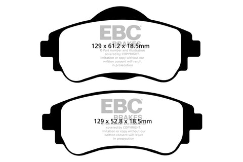 EBC Ultimax OE Replacement Brake Pad Set (DPX2109)