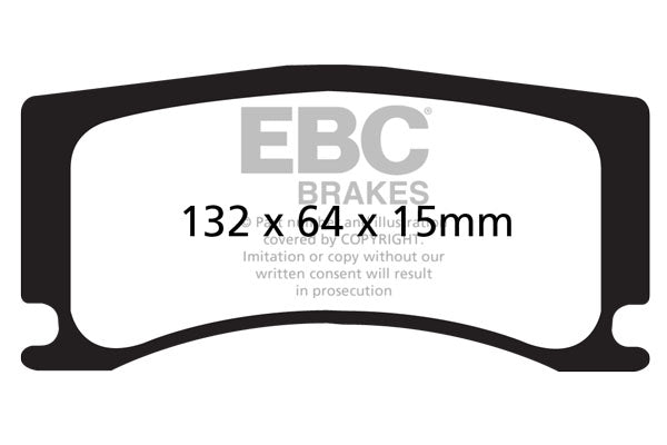 EBC Yellowstuff 4000 Series Street and Track Brake Pad Set (DP42112R)