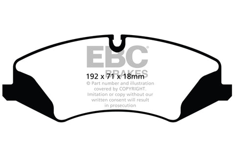 EBC Greenstuff 6000 Series Truck and SUV Brake Pad Set (DP62123)