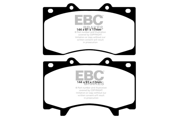 EBC Greenstuff 6000 Series Truck and SUV Brake Pad Set (DP62125)