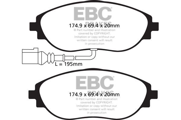 EBC Bluestuff NDX Trackday Brake Pad Set (DP52127NDX)