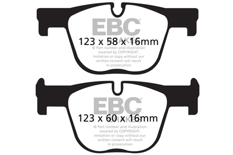 EBC Greenstuff 2000 Series Sport Brake Pad Set (DP22131)