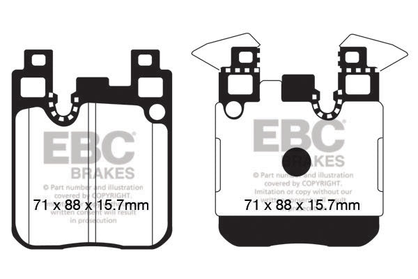 EBC Yellowstuff 4000 Series Street and Track Brake Pad Set (DP42133R)