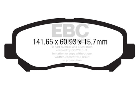 EBC Ultimax OE Replacement Brake Pad Set (DPX2134)