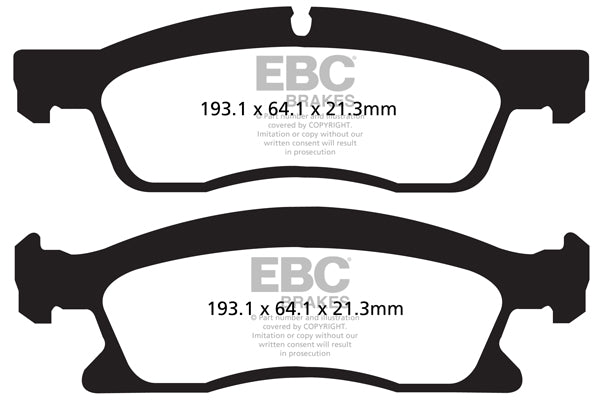 EBC Greenstuff 6000 Series Truck and SUV Brake Pad Set (DP62136)