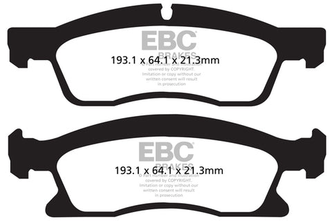 EBC Ultimax OE Replacement Brake Pad Set (DPX2136)