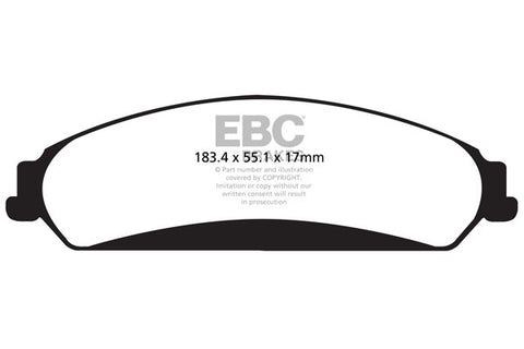 EBC Greenstuff 2000 Series Sport Brake Pad Set (DP22139)