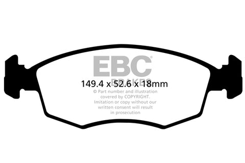 EBC Ultimax OE Replacement Brake Pad Set (DPX2142)