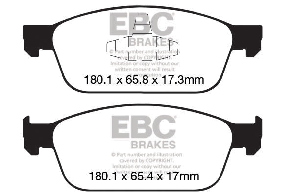 EBC Bluestuff NDX Trackday Brake Pad Set (DP52145NDX)