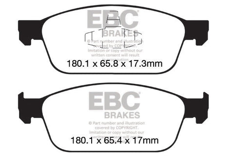 EBC Greenstuff 6000 Series Truck and SUV Brake Pad Set (DP62145)