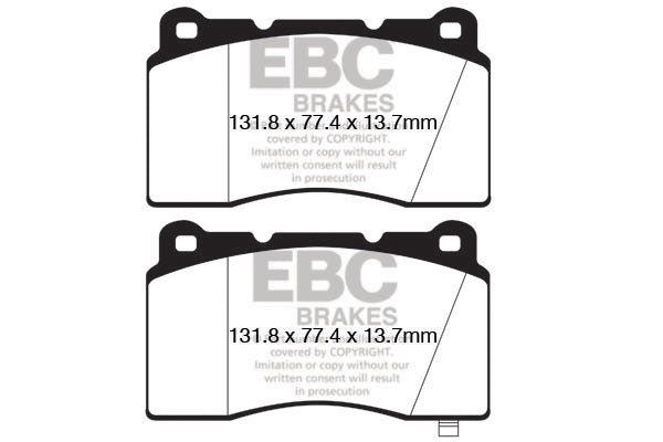 EBC Redstuff 3000 Series Sport Brake Pad Set (DP32147C)