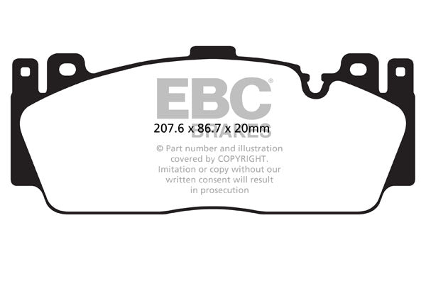 EBC Bluestuff NDX Trackday Brake Pad Set (DP52148NDX)