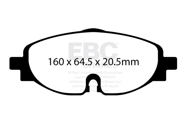 EBC Greenstuff 2000 Series Sport Brake Pad Set (DP22150)