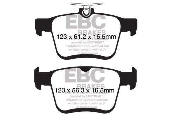 EBC Redstuff 3000 Series Sport Brake Pad Set (DP32153C)