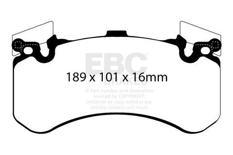 EBC Redstuff 3000 Series Sport Brake Pad Set (DP32158C)