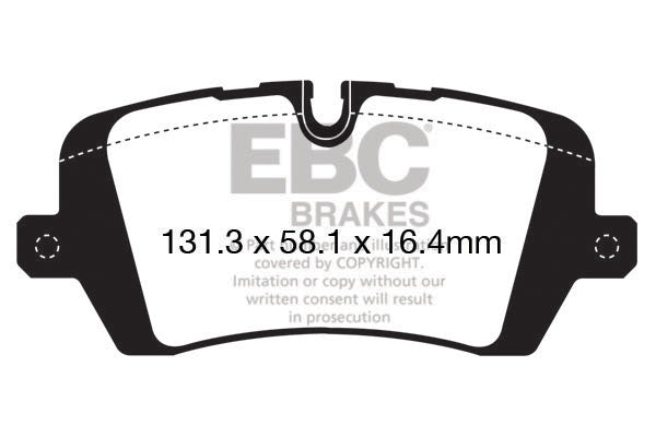 EBC Greenstuff 6000 Series Truck and SUV Brake Pad Set (DP62161)