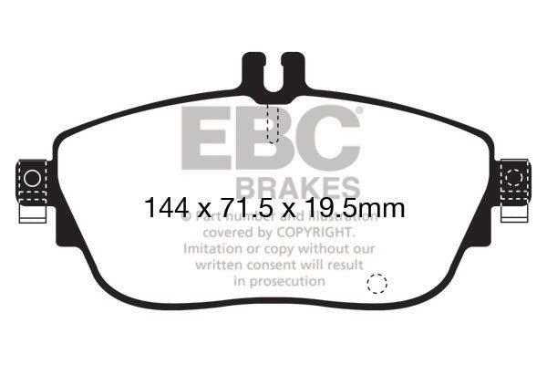 EBC Yellowstuff 4000 Series Street and Track Brake Pad Set (DP42165R)