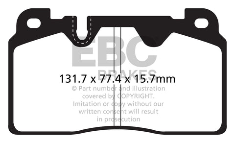 EBC Ultimax OE Replacement Brake Pad Set (DPX2168)