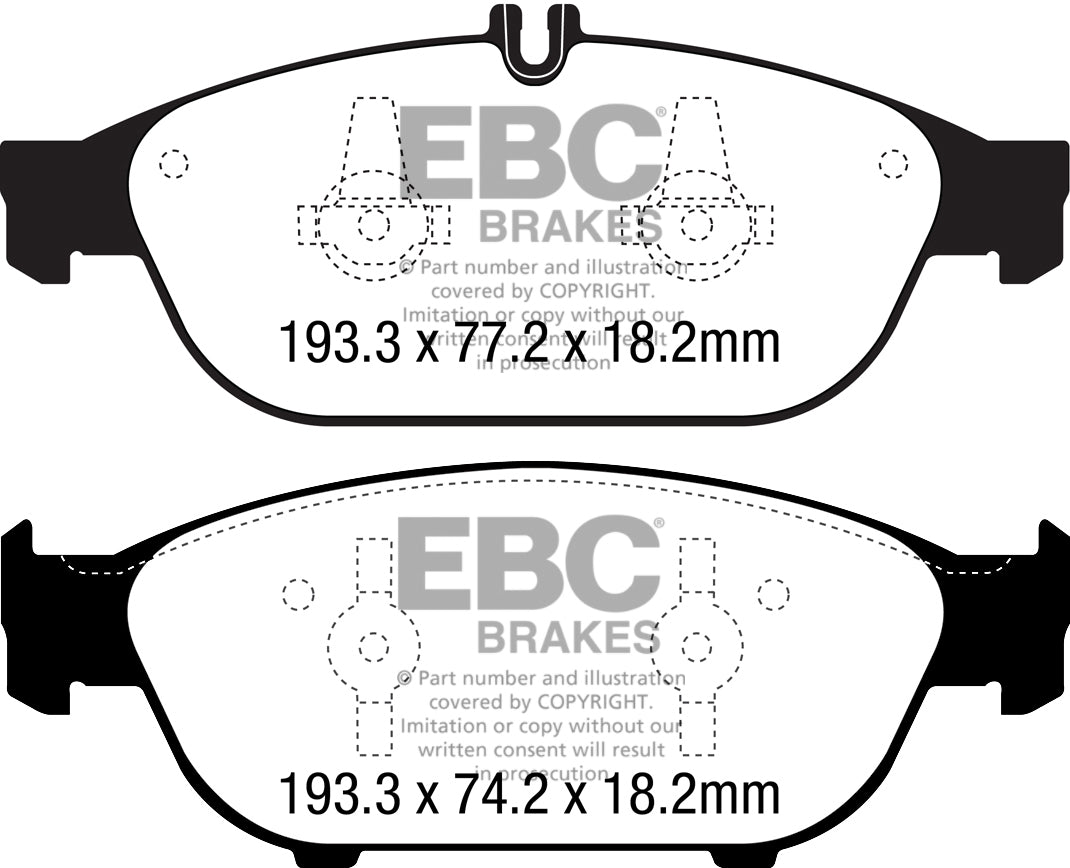 EBC Redstuff 3000 Series Sport Brake Pad Set (DP32169C)