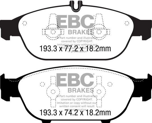 EBC Redstuff 3000 Series Sport Brake Pad Set (DP32169C)