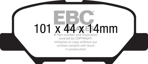 EBC Greenstuff 6000 Series Truck and SUV Brake Pad Set (DP62171)