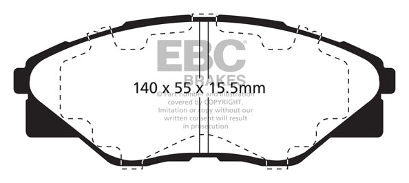 EBC Ultimax OE Replacement Brake Pad Set (DPX2175)