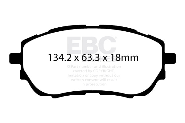 EBC Ultimax OE Replacement Brake Pad Set (DPX2176)