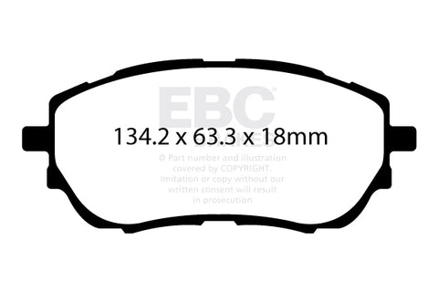 EBC Ultimax OE Replacement Brake Pad Set (DPX2176)