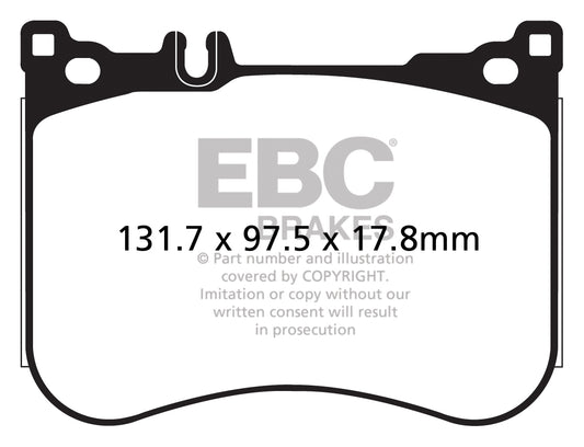 EBC Redstuff 3000 Series Sport Brake Pad Set (DP32178C)