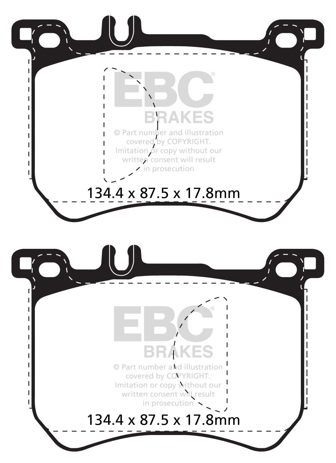 EBC Redstuff 3000 Series Sport Brake Pad Set (DP32179C)