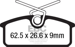 EBC Ultimax OE Replacement Brake Pad Set (DPX2183)