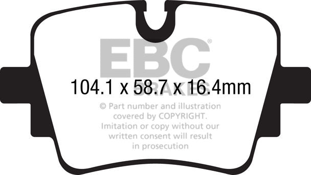 EBC Yellowstuff 4000 Series Street and Track Brake Pad Set (DP42190R)