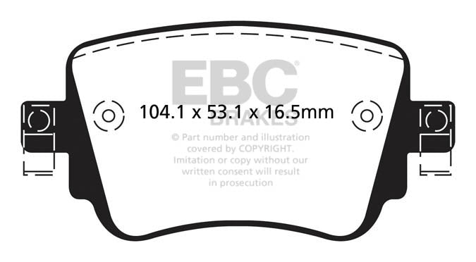 EBC Greenstuff 6000 Series Truck and SUV Brake Pad Set (DP62201)