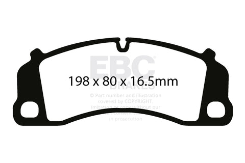 EBC Yellowstuff 4000 Series Street and Track Brake Pad Set (DP42206R)