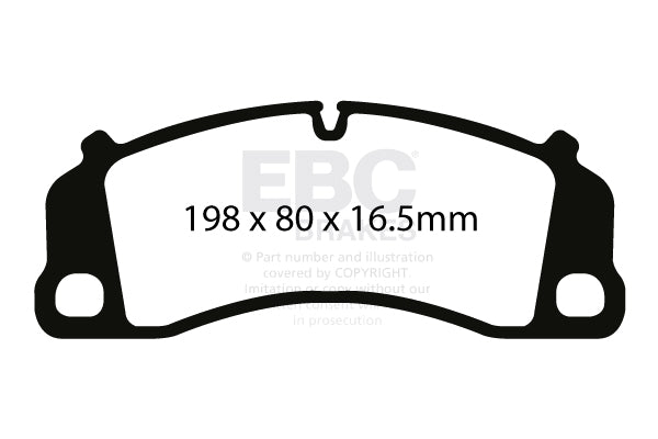 EBC Redstuff 3000 Series Sport Brake Pad Set (DP32206C)