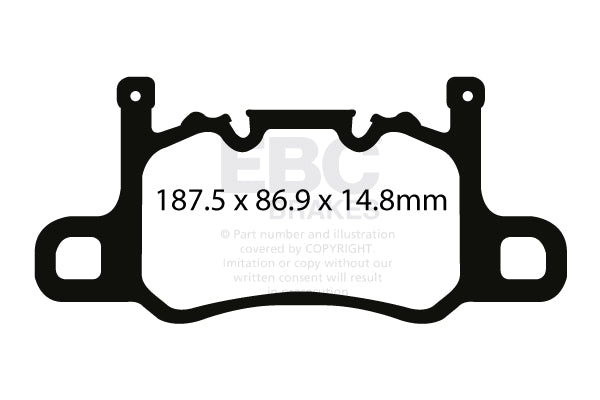 EBC Bluestuff NDX Trackday Brake Pad Set (DP52207NDX)