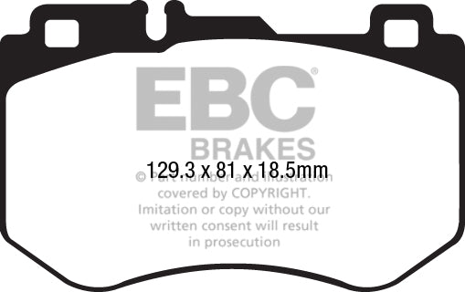 EBC Greenstuff 2000 Series Sport Brake Pad Set (DP22209)