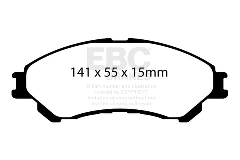 EBC Ultimax OE Replacement Brake Pad Set (DPX2217)