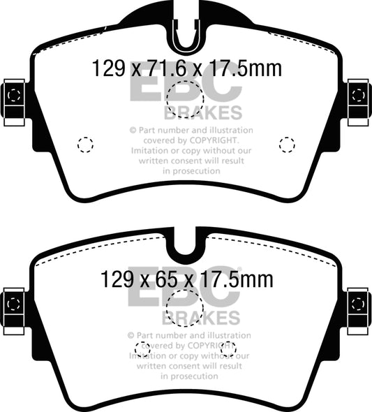 EBC Redstuff 3000 Series Sport Brake Pad Set (DP32227C)