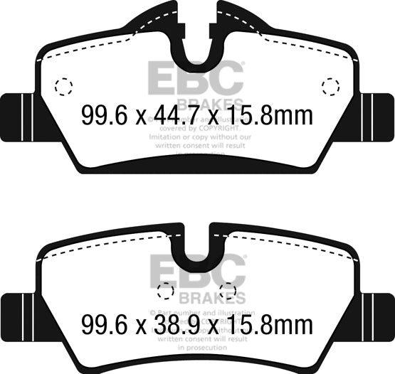 EBC Ultimax OE Replacement Brake Pad Set (DPX2228)