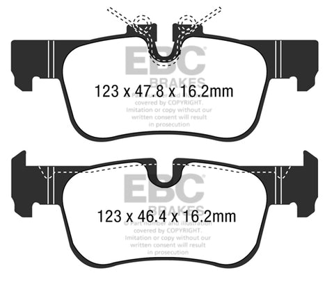 EBC Redstuff 3000 Series Sport Brake Pad Set (DP32235C)