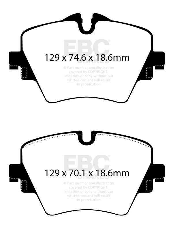 EBC Greenstuff 6000 Series Truck and SUV Brake Pad Set (DP62245)