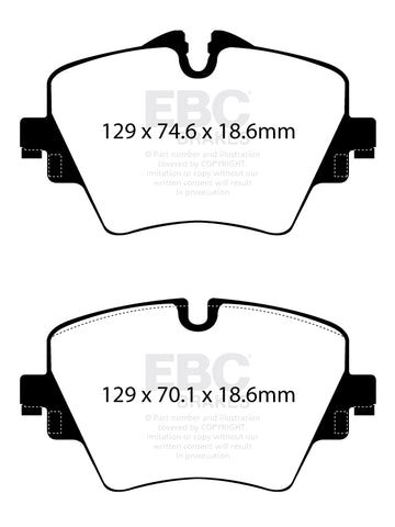 EBC Greenstuff 6000 Series Truck and SUV Brake Pad Set (DP62245)