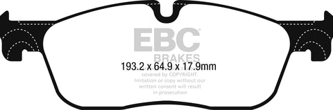 EBC Greenstuff 6000 Series Truck and SUV Brake Pad Set (DP62251)