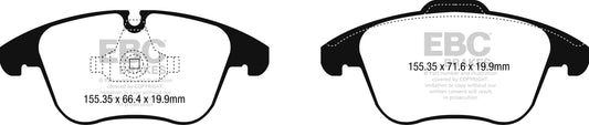 EBC Redstuff 3000 Series Sport Brake Pad Set (DP32252C)