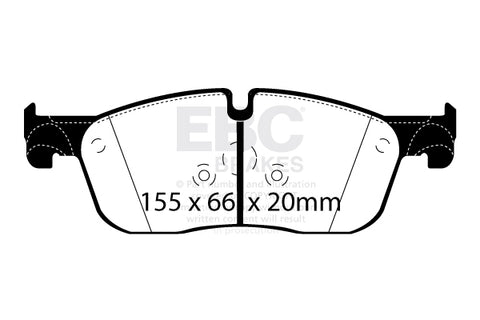 EBC Greenstuff 6000 Series Truck and SUV Brake Pad Set (DP62255)