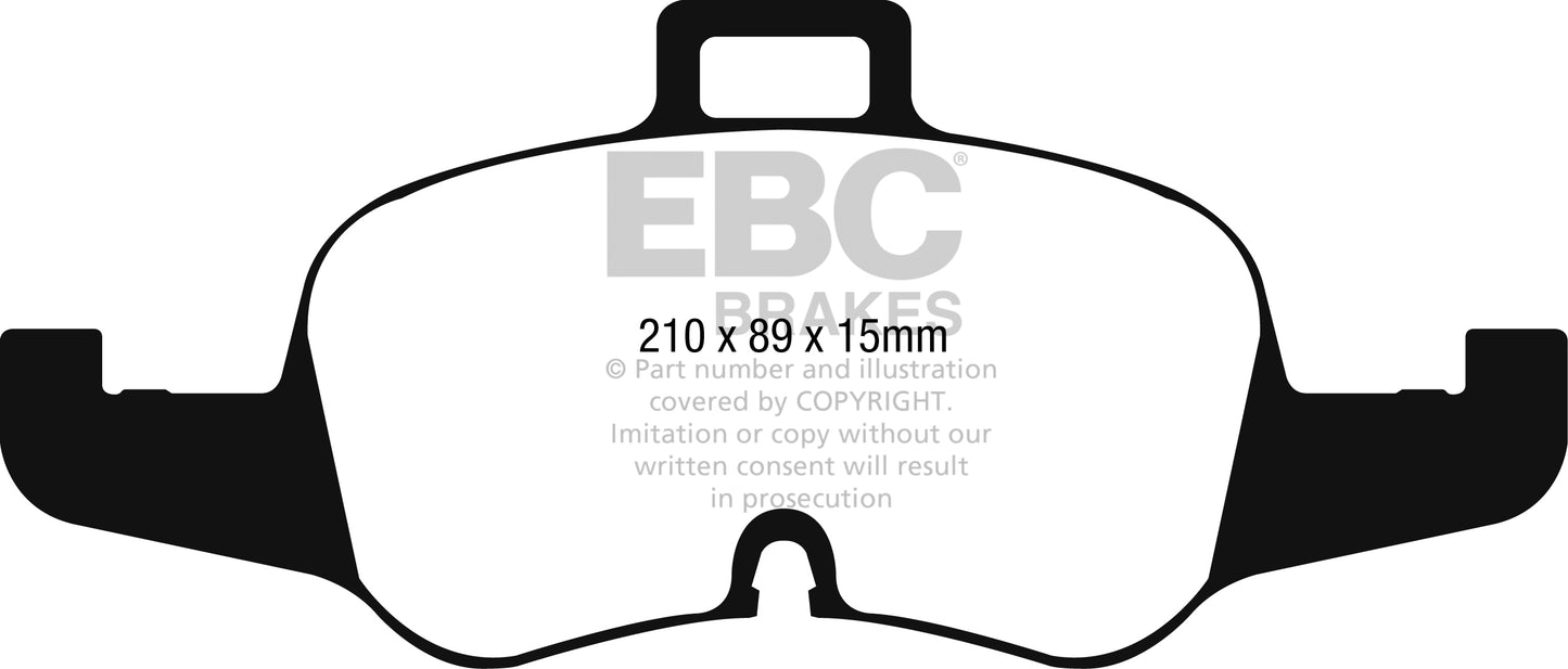 EBC Brakes Yellowstuff 4000 Series Street and Track Brake Pad Set (DP42256R)