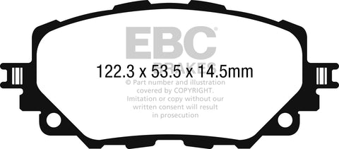 EBC Greenstuff 2000 Series Sport Brake Pad Set (DP22263)