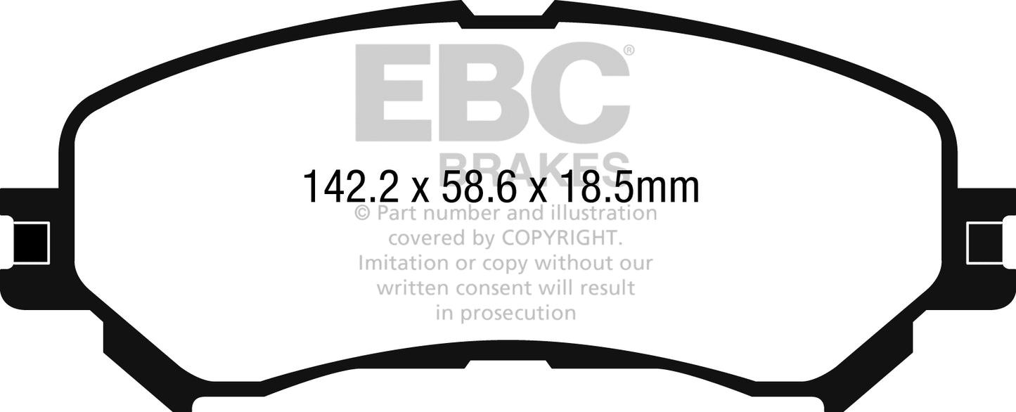 EBC Ultimax OE Replacement Brake Pad Set (DPX2272)