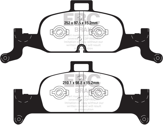 EBC Redstuff 3000 Series Sport Brake Pad Set (DP32290C)